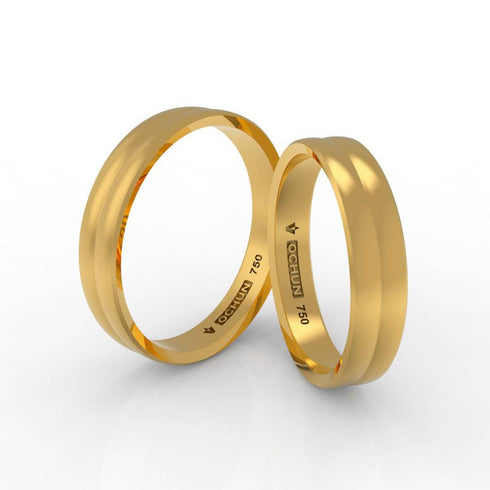 Zelig Quad - Anillos De Matrimonio Oro 18K - Ochun Joyeros - Ochun Joyeros